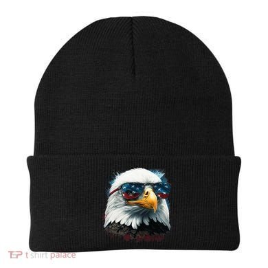 American Bald Eagle Usa Flag Eagle Usa Beanie
