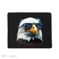 American Bald Eagle Usa Flag Eagle Usa Mousepad thumb 0
