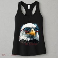 American Bald Eagle Usa Flag Eagle Usa Women's Tank Top thumb 3
