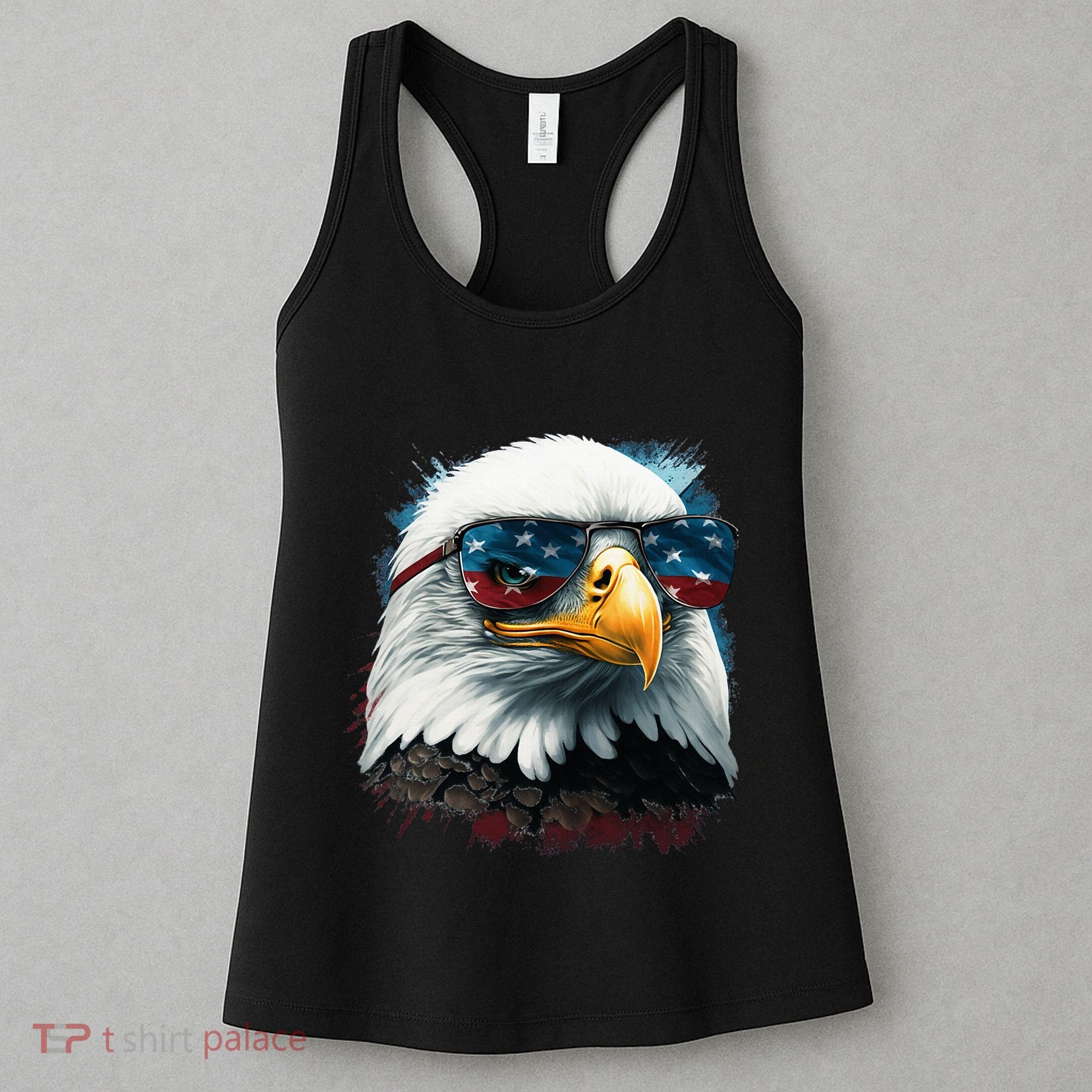 American Bald Eagle Usa Flag Eagle Usa Women's Tank Top