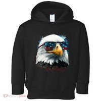 American Bald Eagle Usa Flag Eagle Usa Toddler Hoodie thumb 0