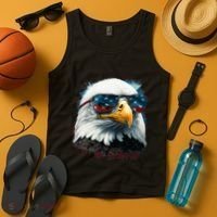 American Bald Eagle Usa Flag Eagle Usa Tank Top thumb 4