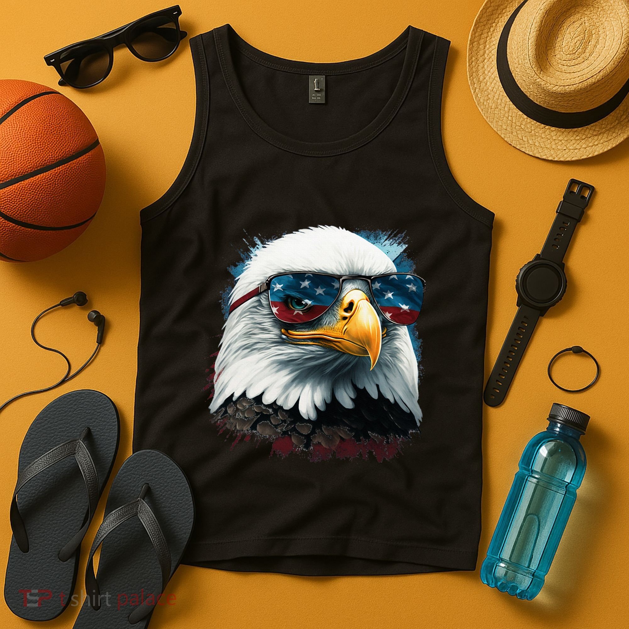 American Bald Eagle Usa Flag Eagle Usa Tank Top