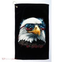 American Bald Eagle Usa Flag Eagle Usa Golf Towel thumb 0