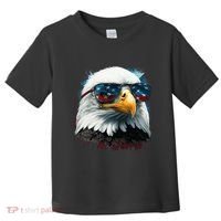 American Bald Eagle Usa Flag Eagle Usa Toddler T-Shirt thumb 0
