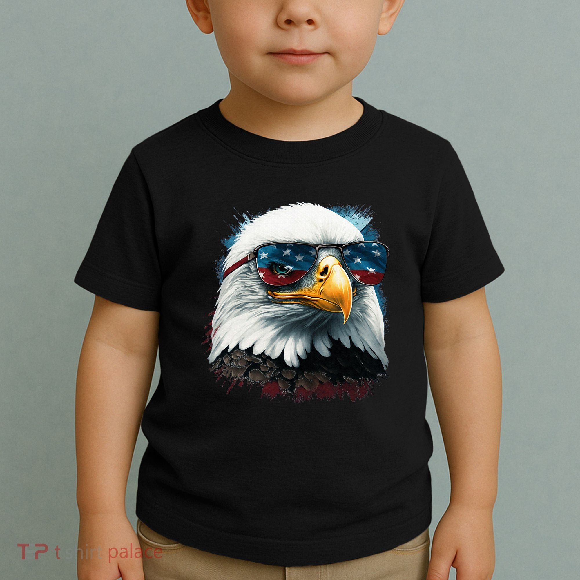 American Bald Eagle Usa Flag Eagle Usa Toddler T-Shirt