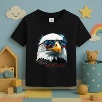 American Bald Eagle Usa Flag Eagle Usa Toddler T-Shirt thumb 3