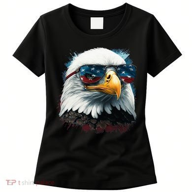 American Bald Eagle Usa Flag Eagle Usa Women's T-Shirt
