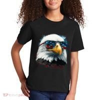 American Bald Eagle Usa Flag Eagle Usa Kids T-Shirt thumb 2
