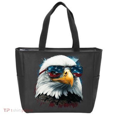 American Bald Eagle Usa Flag Eagle Usa Tote Bag