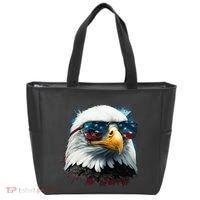 American Bald Eagle Usa Flag Eagle Usa Tote Bag thumb 0