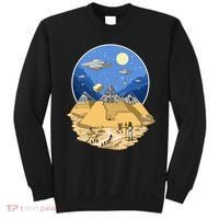 Aliens Bulding Egyptian Pyramids Sweatshirt thumb 0