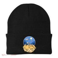 Aliens Bulding Egyptian Pyramids Beanie thumb 0