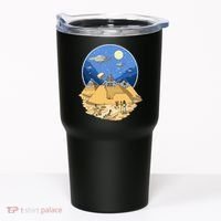 Aliens Bulding Egyptian Pyramids Tumbler thumb 0
