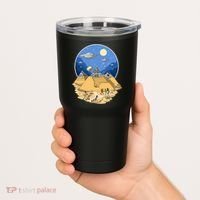 Aliens Bulding Egyptian Pyramids Tumbler thumb 2