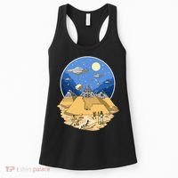 Aliens Bulding Egyptian Pyramids Women's Tank Top thumb 0