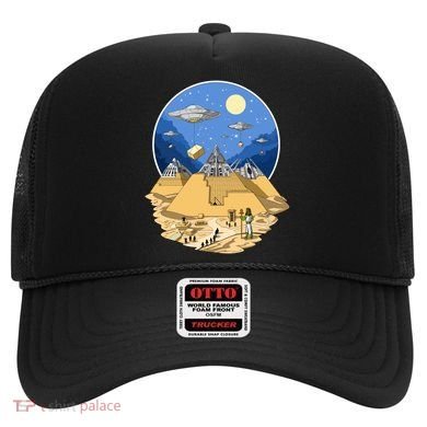 Aliens Bulding Egyptian Pyramids Hat