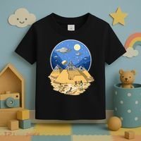 Aliens Bulding Egyptian Pyramids Toddler T-Shirt thumb 3