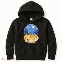 Aliens Bulding Egyptian Pyramids Kids Hoodie thumb 0