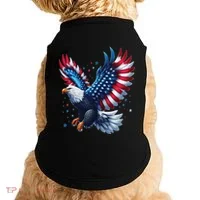 American Bald Eagle Gift Doggie Tank thumb 0