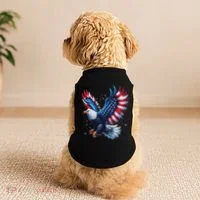 American Bald Eagle Gift Doggie Tank thumb 2