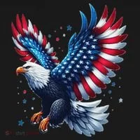 American Bald Eagle Gift Doggie Tank thumb 4