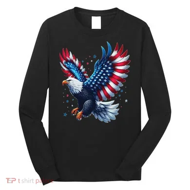 American Bald Eagle Gift Long Sleeve Shirt