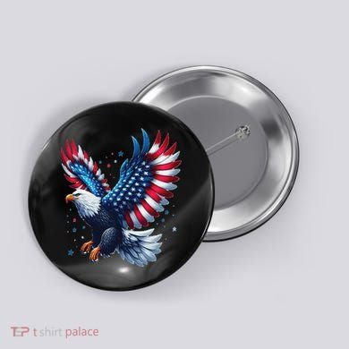American Bald Eagle Gift Button