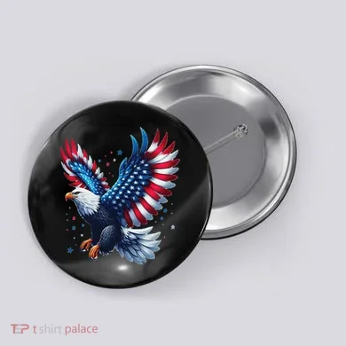 American Bald Eagle Gift Button