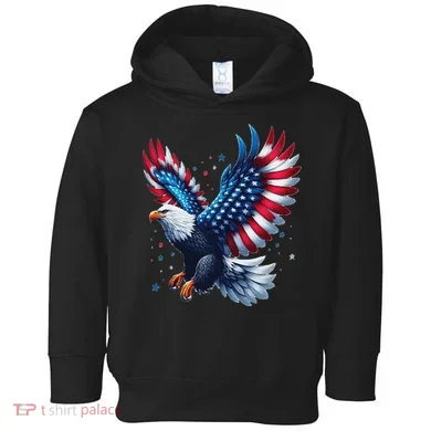 American Bald Eagle Gift Toddler Hoodie