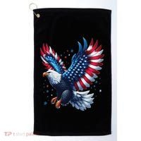 American Bald Eagle Gift Golf Towel thumb 0