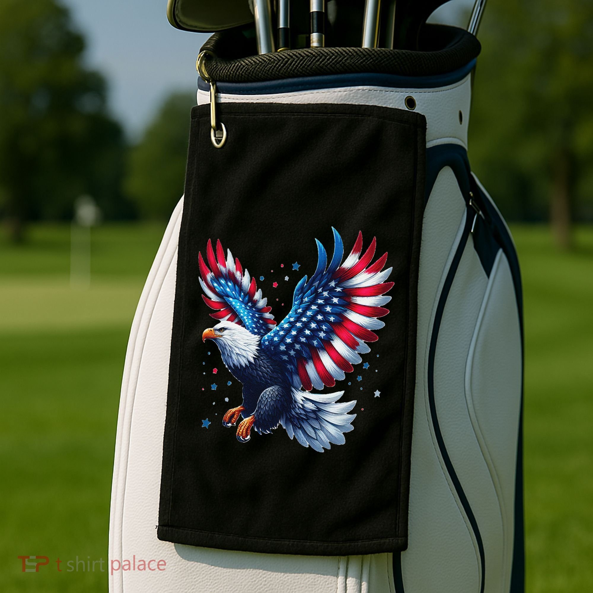 American Bald Eagle Gift Golf Towel