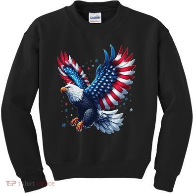 American Bald Eagle Gift Kids Sweatshirt