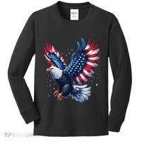 American Bald Eagle Gift Kids Long Sleeve Shirt thumb 0