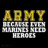 Army because even marines need heroes Bucket Hat thumb 4