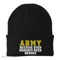 Army because even marines need heroes Beanie thumb 0