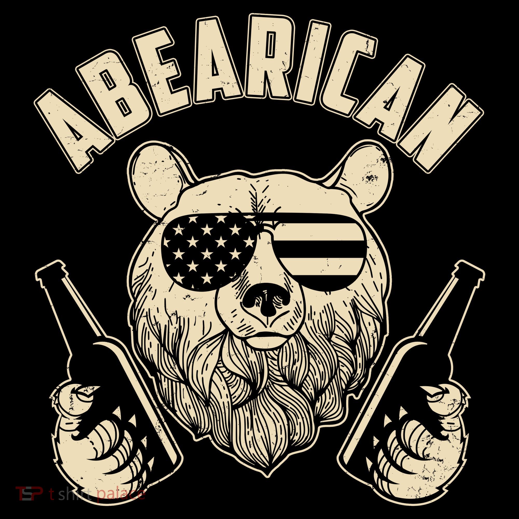 Abearican American Bear Beers Bucket Hat
