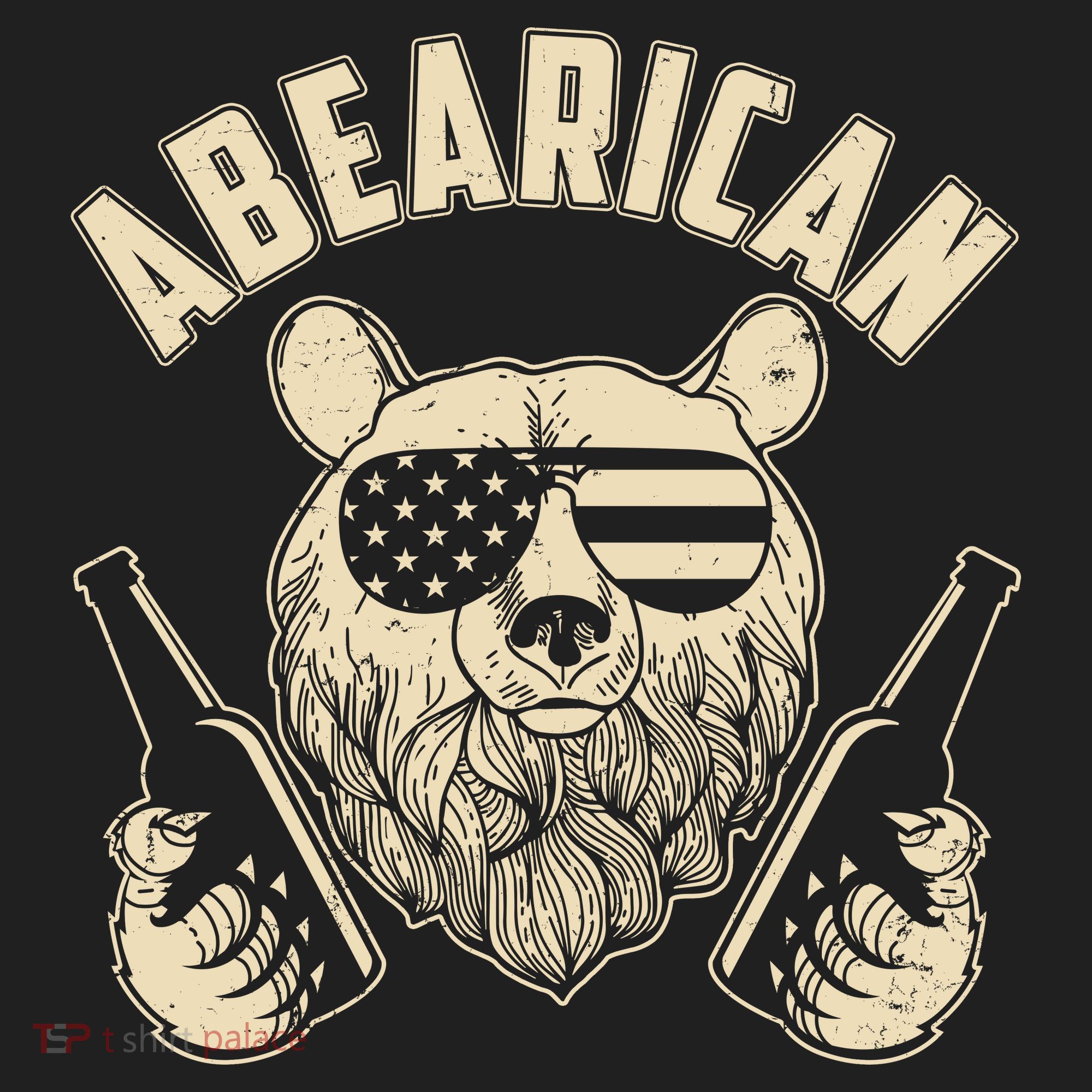 Abearican American Bear Beers Beanie