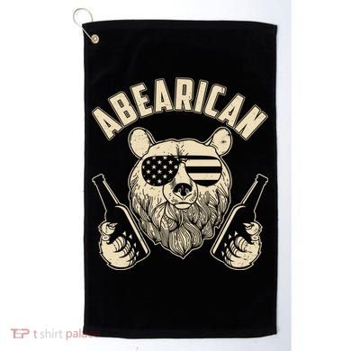 Abearican American Bear Beers Golf Towel