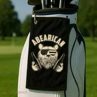 Abearican American Bear Beers Golf Towel thumb 2