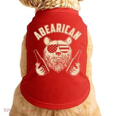 Abearican American Bear Beers Doggie Tank