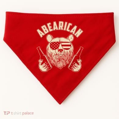 Abearican American Bear Beers USA-Made Doggie Bandana