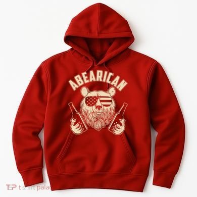 Abearican American Bear Beers Hoodie