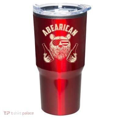 Abearican American Bear Beers Tumbler