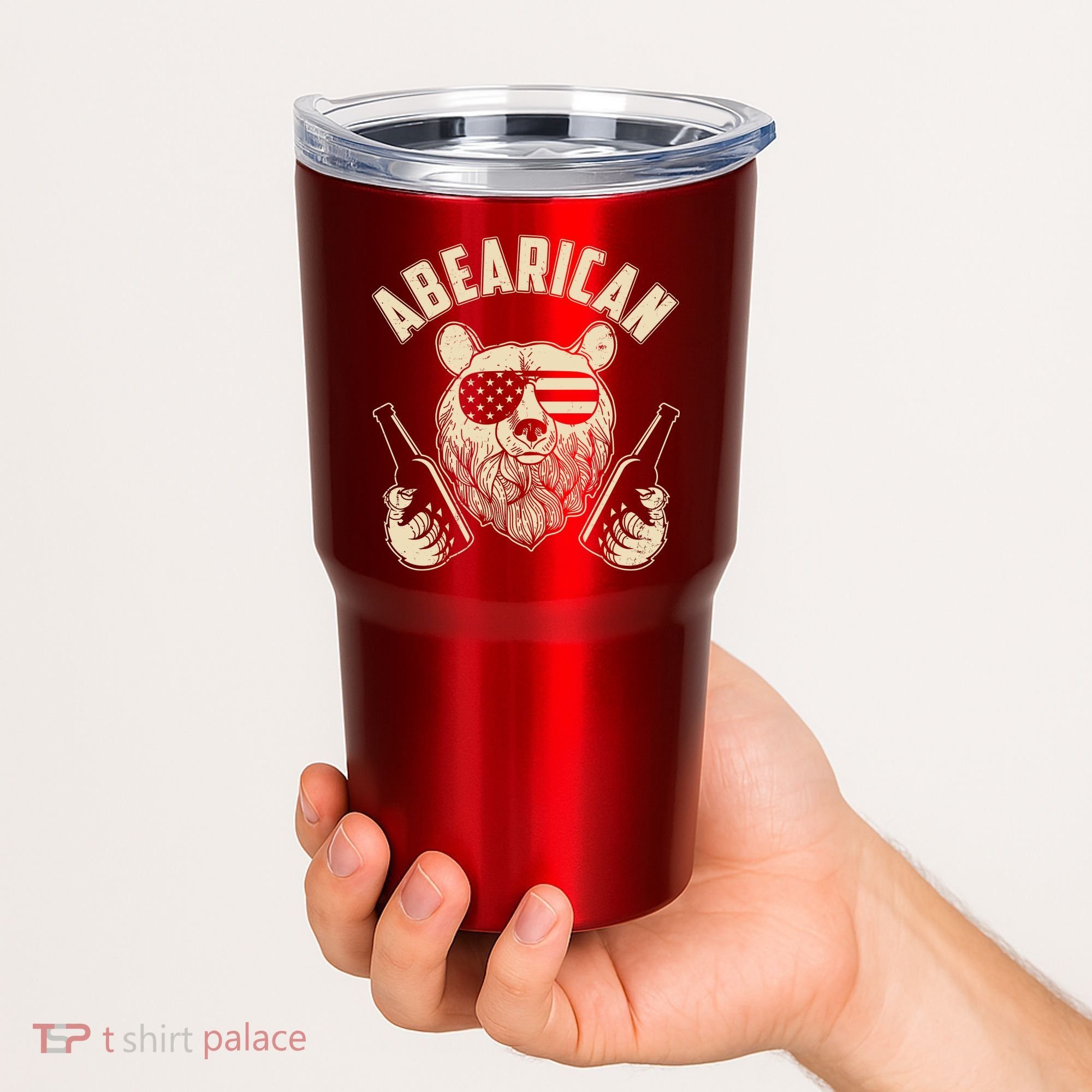 Abearican American Bear Beers Tumbler