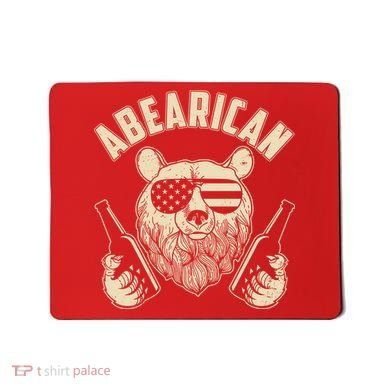 Abearican American Bear Beers Mousepad