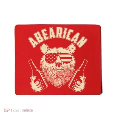 Abearican American Bear Beers Mousepad