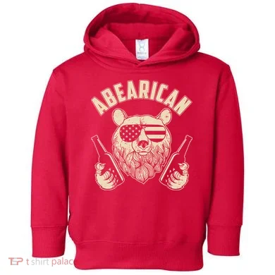 Abearican American Bear Beers Toddler Hoodie