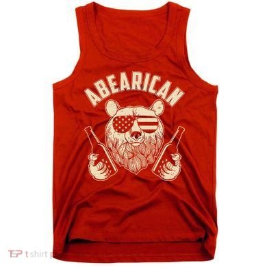 Abearican American Bear Beers Tank Top