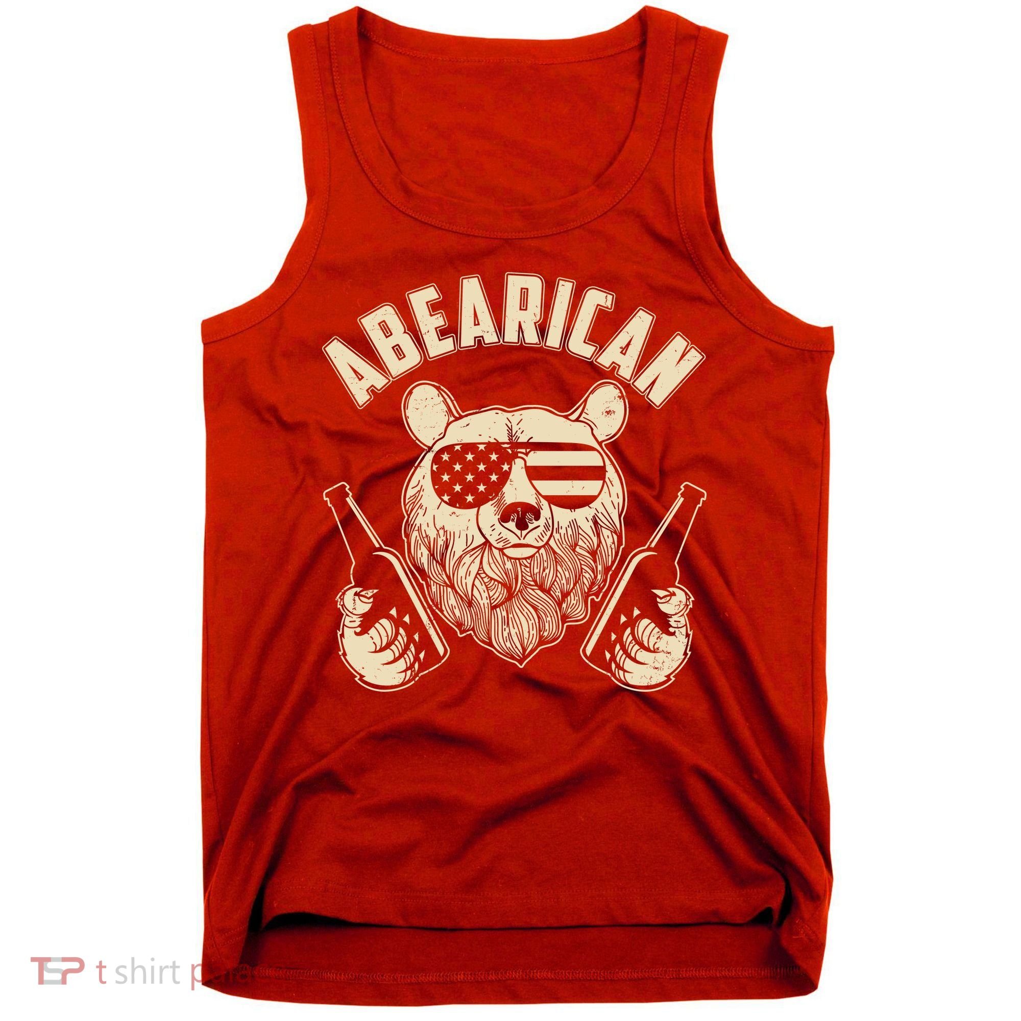 Abearican American Bear Beers Tank Top